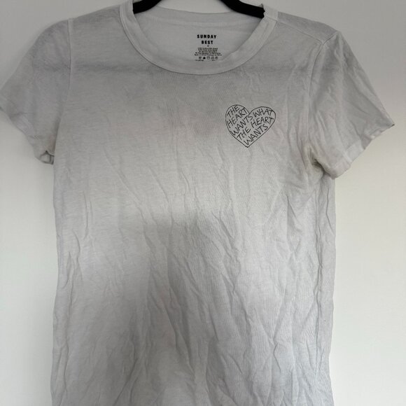 Sunday Best White Tee - Picture 1 of 3
